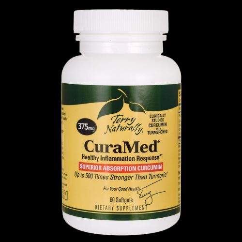 Terry Naturally CuraMed 375 mg - 60 Softgels - Superior Absorption BCM-95 Curcumin Supplement  Promotes Healthy Inflammation Response - Non-GMO  Gluten-Free  Halal - 60 Servings Sale