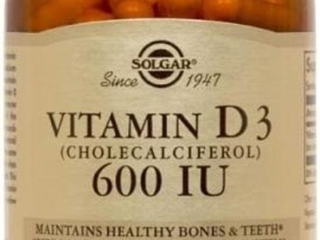 Vitamin D3 (Cholecalciferol)  15 mcg (600 IU)  120 Vegetable Capsules  Solgar Cheap