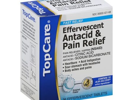 TopCare Effervescent Antacid and Pain Relief   TABLET, EFFERVESCENT Hot on Sale