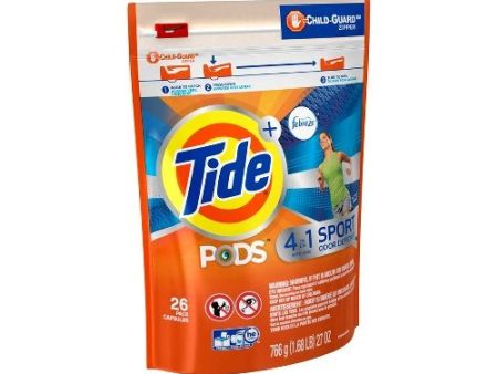 Tide PODS Plus Febreze Sport Odor Defense Laundry Pacs, Active Fresh Scent, 26 count Online Sale