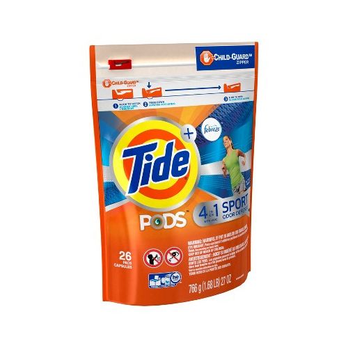 Tide PODS Plus Febreze Sport Odor Defense Laundry Pacs, Active Fresh Scent, 26 count Online Sale