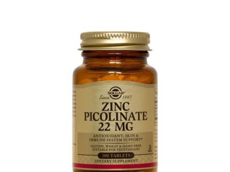 Solgar Zinc Picolinate 22 mg 100 Tabs Cheap