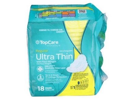 TopCare Ultra Thin With Flexi-Wings Regular - 18 CT Hot on Sale