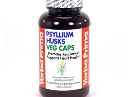 Yerba Prima, Fiber Psyllium Husks Vg Cap - 180cp For Sale