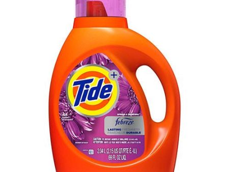 Tide plus Febreze Freshness Spring and Renewal Scent Liquid Laundry Detergent, 69 oz, 44 loads on Sale