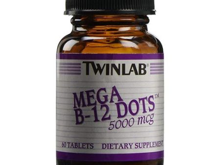 Twinlab Mega B-12 Dots 5000 mcg Tablets, 60 Ct Online now