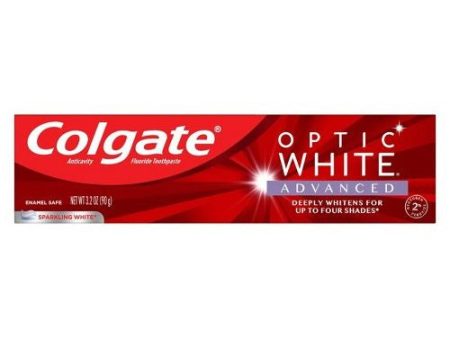 Colgate Optic White Advanced Teeth Whitening Toothpaste  Sparkling White  3.2 oz Fashion