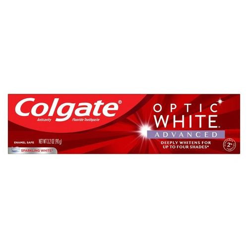 Colgate Optic White Advanced Teeth Whitening Toothpaste  Sparkling White  3.2 oz Fashion