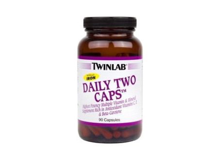 Twinlab Daily Two Multivitamin Capsules, No Iron, 90 Ct For Discount