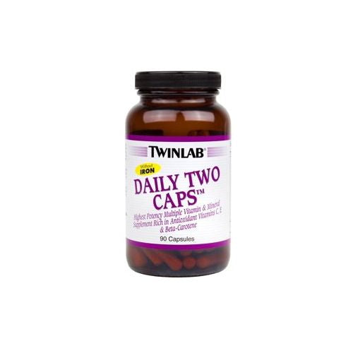 Twinlab Daily Two Multivitamin Capsules, No Iron, 90 Ct For Discount