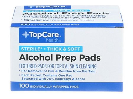 Tc Topcare 1 Box Of 100 Alcohol Prep Pad Wipes Sterile 70% Online Hot Sale