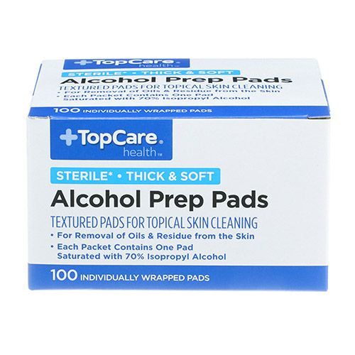 Tc Topcare 1 Box Of 100 Alcohol Prep Pad Wipes Sterile 70% Online Hot Sale