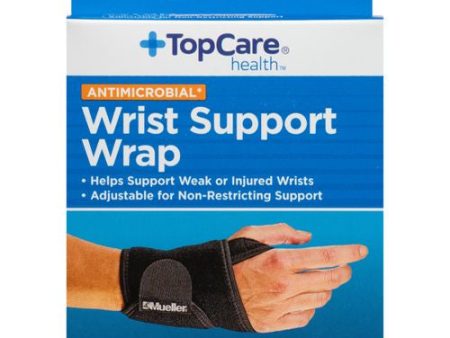 Topcare Wrist Support Wrap One Size 6-12 In Fits Left Or Right Antimicrobial Fashion