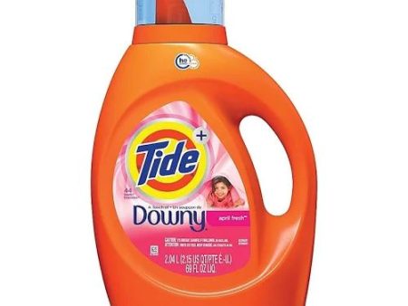 Tide Plus Downy High Efficiency Liquid Laundry Detergent - April Fresh - 69 fl oz Supply