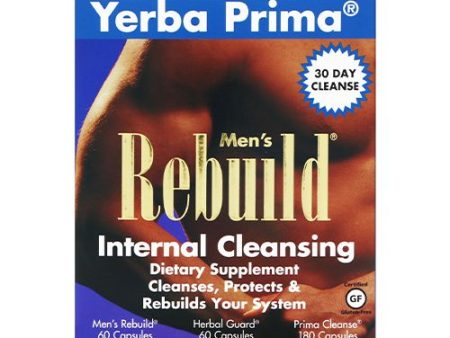 Yerba Prima, Cleanse Men Renew Intrnl Kit - 1kt Cheap