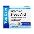 Top Care Nighttime Sleep Aid 24 Tablets 25mg- Compare To Simply Sleep Exp. 11 16 Online