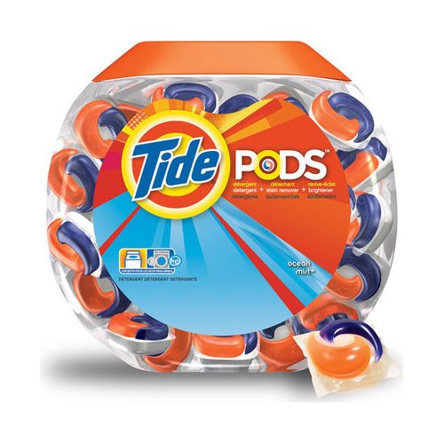 Tide PODS Liquid Detergent Pacs, Ocean Mist, 57 count Supply