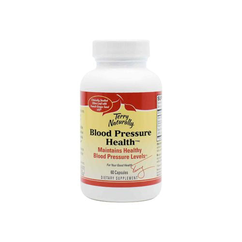 Terry Naturally Blood Pressure Health - 60 Vegan Capsules - Promotes Healthy Circulation & Blood Pressure Levels  Supports Smooth  Flexible Arteries - Non-GMO  Gluten-Free - 60 Servings For Cheap