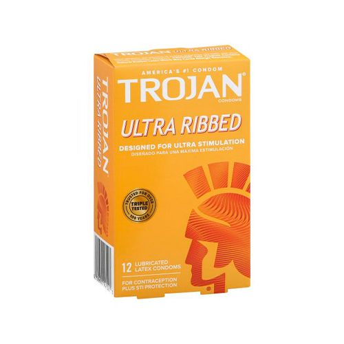 Trojan™ Premium Latex Condoms Ultra Ribbed 00022600947523 Basic male condom, Hevea-latex For Cheap