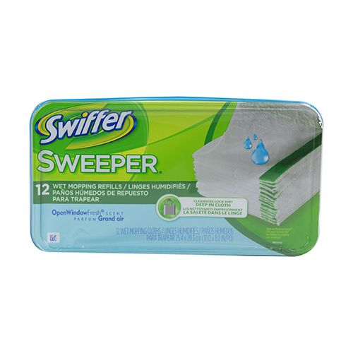 Swiffer Sweeper Wet Mopping Cloths  Multi Surface Refills  Open Window Fresh  12 Count Sale