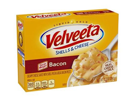 Velveeta Bacon Shells & Cheese, 10.3 oz Box Supply