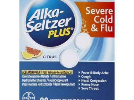 Alka-Seltzer Plus Severe Cold & Flu, Citrus Effervescent Tablet, 20ct Online