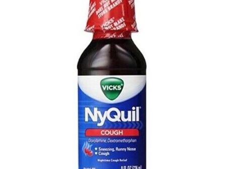 Vicks Nyquil Cough Nighttime Relief Cherry Flavor Liquid 8 Fl Oz Online