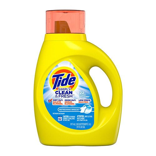 Tide Simply Refreshing Breeze  22 Loads Liquid Laundry Detergent  31 fl oz Online