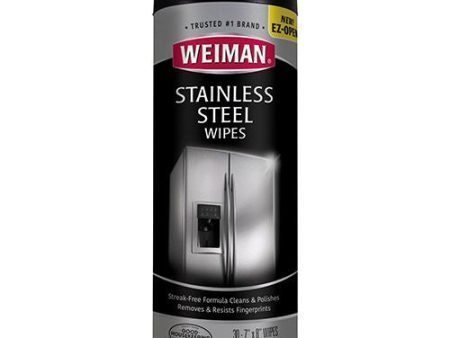 Weiman Stainless Steel Cleaning Wipes  30 Count Online now