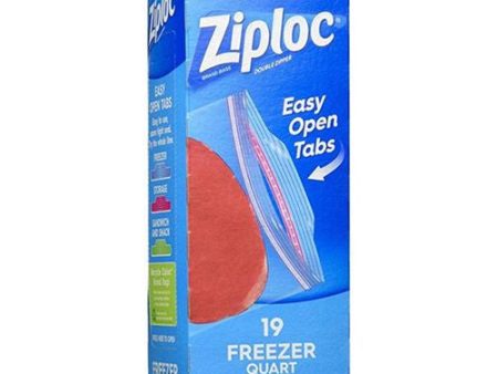 Ziploc® Brand Freezer Bags with Grip  n Seal Technology  Quart  19 Count For Sale