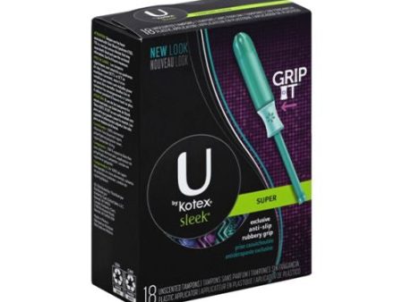 U BY KOTEX SUPER PREMIUM TAMPONS SLEEK SUPER ABSORBENCY Supply