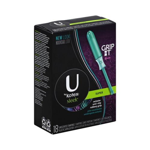 U BY KOTEX SUPER PREMIUM TAMPONS SLEEK SUPER ABSORBENCY Supply