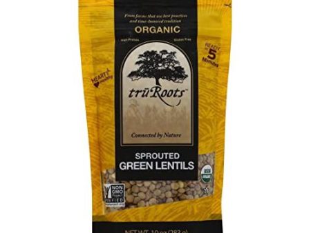 Truroots Organic Sprouted Green Lentils, 10 Oz Sale