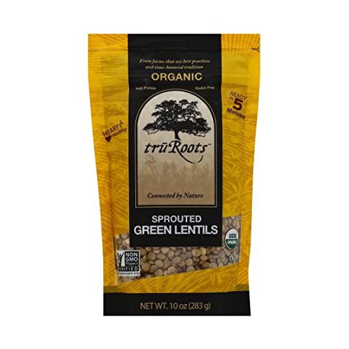 Truroots Organic Sprouted Green Lentils, 10 Oz Sale