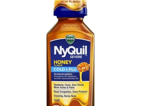 Vicks NyQuil Severe Cold & Flu - Honey - 12 fl oz Sale