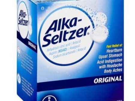 Alka-Seltzer Effervescent Headache Pain Relief Antacid Tablets  24 Count For Cheap