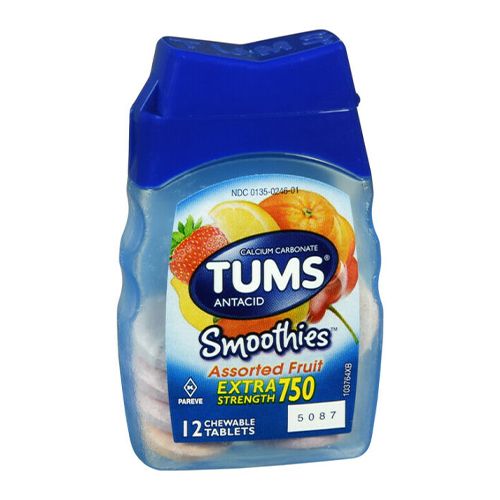 TUMS Antacid Chewable Tablets for Heartburn Relief, Extra Strength, Assorted Berries, 48 Tablets Cheap