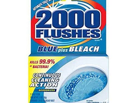 2000 Flushes Blue + Bleach Bowl Cleaner Tablets Discount