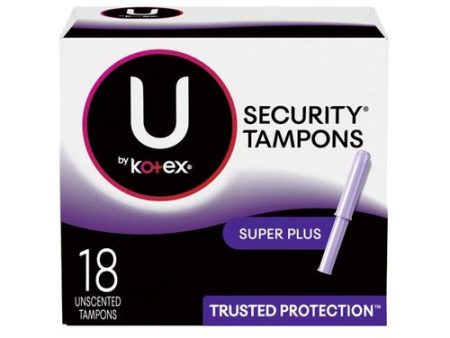 U BY KOTEX PREMIUM SECURITY SUPER PLUS TAMPONS Discount