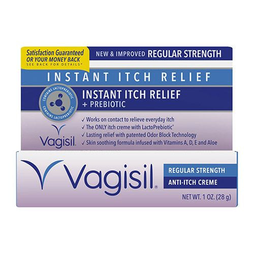 Vagisil Regular Strength Moisturizing Anti-Itch Cream  1.0 oz Hot on Sale