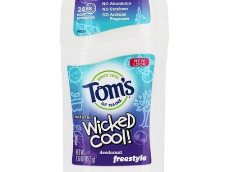 Tom s of Maine Wicked Cool! Boys Freestyle Deodorant 1.6oz Supply