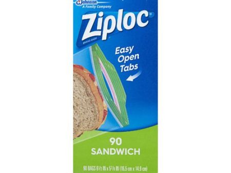 Ziploc Zipper Sandwich Bags - 90 Ct For Sale