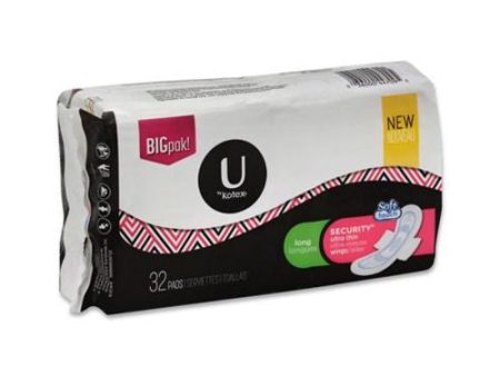 U by Kotex Security Ultra Thin Pads with Wings  Heavy Flow  Long  Unscented  32 Count Cheap