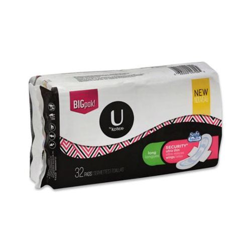 U by Kotex Security Ultra Thin Pads with Wings  Heavy Flow  Long  Unscented  32 Count Cheap