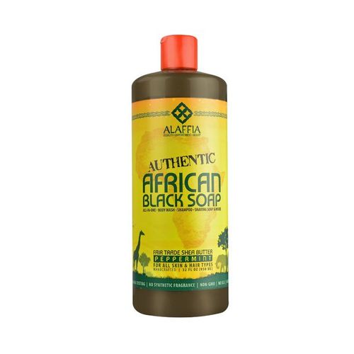 Alaffia Authentic African Black Soap  Peppermint 32 oz For Cheap