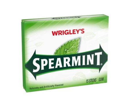 Wrigley s Spearmint Chewing Gum, 15 Piece Single Pack Online Hot Sale