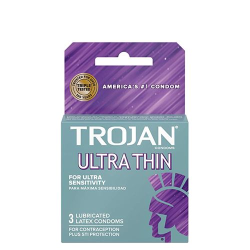 Trojan™ Premium Latex Condoms Sensitivity Ultra Thin 00022600926207 Basic male condom, Hevea-latex Online now