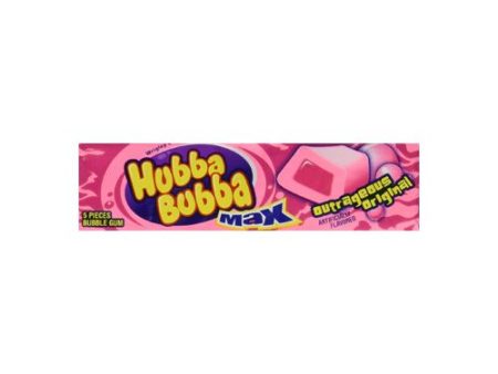 Wrigley s Hubba Bubba Max Outrageous Original Bubble Gum  5 Pieces Sale