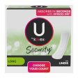 U by Kotex Clean & Secure Panty Liners  Light Absorbency  Long Length  96 Count Hot on Sale