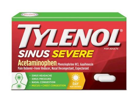 Tylenol Sinus Severe Non-Drowsy Day Cold & Flu Relief Caplets  24 ct Online